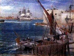 The `victory' At Portsmouth — Albert Goodwin