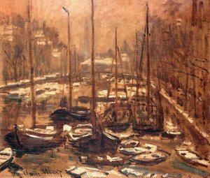 Geldersekade Of Amsterdam Invierno — Claude Monet
