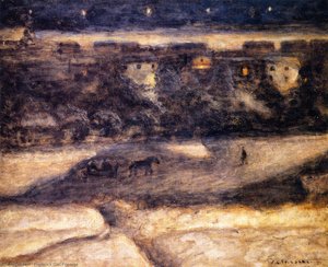 Night Scene, Samaden — Frederick Carl Frieseke