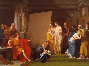 Zeuxis Choosing His Models For The Image Of Helen From Among The Girls Of Croton — François André Vincent