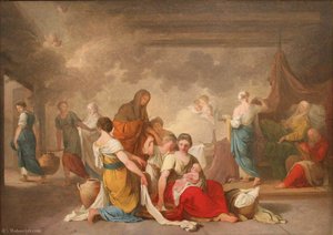 Birth Of The Virgin (sketch). — Joseph Benoit Suvée