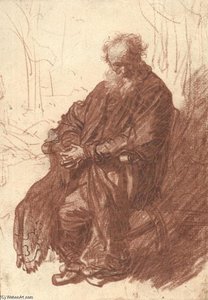 Bătrânul Sedat Într-un Scaun — Rembrandt Van Rijn