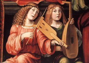 Madonna And Saints (detail) — Francesco Francia (francesco Raibolini)