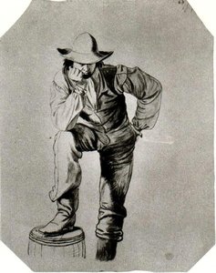 Study Of A Raftsman 1 — George Caleb Bingham