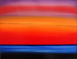 Sunset On Waikiki Beach, Hawaii — Samir Husni Abukhalil