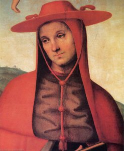 Asunción De La Virgen Con Cuatro Santos (detalle) — Pietro Perugino