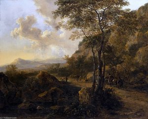 An Italianate Landscape With Travellers — Jan Both