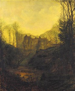 A Manor House In Autumn — John Atkinson Grimshaw