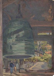 Great Bell Of The Cheone Temple (shenie Temple), Kyoto, Japan — Marianne North