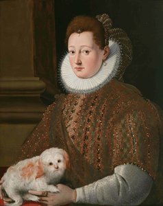 Lady With Lapdog — Girolamo Macchietti