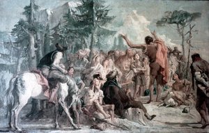 Preaching Of John The Baptist — Giovanni Domenico Tiepolo