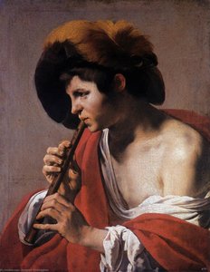 Boy Playing A Recorder — Hendrick Terbrugghen