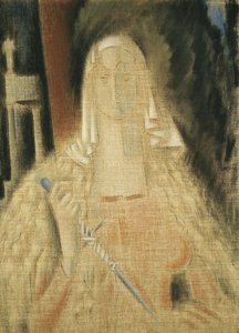 La Temperanza, Woman Holding A Knife — Konstantinos Parthenis