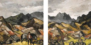 Fferm Fynydd Hill Farm (recto) — John Kyffin Williams