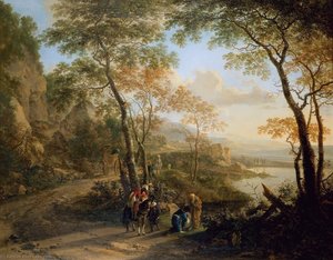 Landscape With St Philip Baptizing The Eunuch — Jan Both