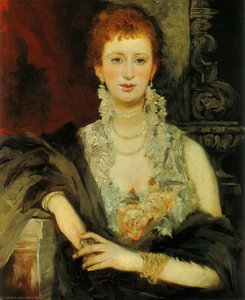 Bildnis Clothilde Beer — Hans Makart