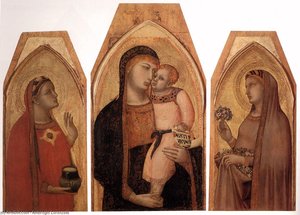 Madonna And Child With Mary Magdalene And St Dorothea — Ambrogio Lorenzetti