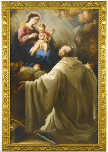 The Virgin Lactans With Saint Bernard — Juan De Miranda