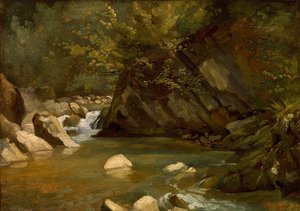 Woodland Stream — Paul Huet