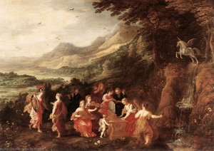 Helicon Or Minerva's Visit To The Muses — Joos De Momper
