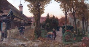 Long Alley Almshouses And St Helen's Churchyard, Abingdon, Oxfordshire — Harry Goodwin