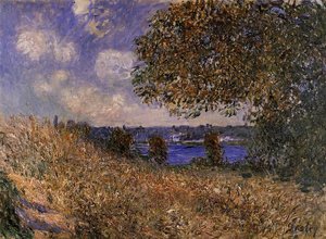 Ufer Der Seine Bei By — Alfred Sisley