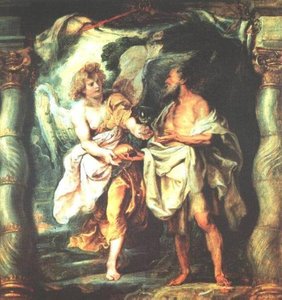 Die Prophet Elias Empfängt Brot Und Wasser Von Einem Engel — Peter Paul Rubens