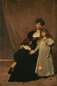 Mother And Children (madame Feydeau And Her Children) — Carolus-duran (charles-auguste-emile Durand)