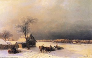 Moskau Im Winter Vom Lerchenberg Aus — Iwan Aiwazowski