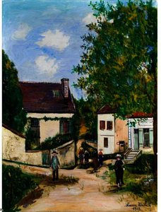 The Gargilesse Post Office (indre) — Maurice Utrillo
