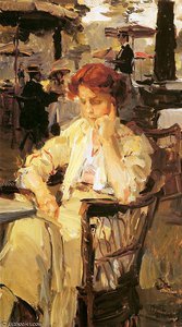 Girl In Hyde Park Sun — Isaac Lazarus Israels