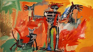 Boy And Dog In A Johnnypump — Jean Michel Basquiat