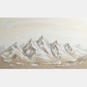 Ätherische Monolithen In Skulpturalem Relief: Eine Meditative Studie Stiller Alpengipfel