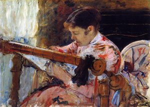 Lydia An Einem Stickrahmen Sitzend — Mary Stevenson Cassatt