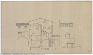 Section Of Palazzo Del Podestà — Aldo Andreani