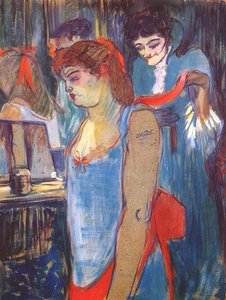 The Tattooed Woman Or The Toilette — Henri De Toulouse-lautrec