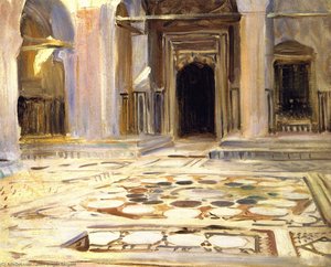 Dlaždění, Káhira — John Singer Sargent