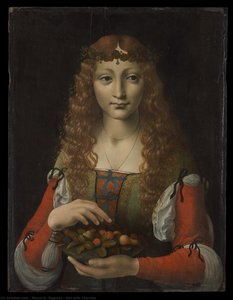 Girl With Cherries — Marco D' Oggiono