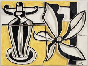 Lamp And Flower (the Candlestick) — Fernand Léger