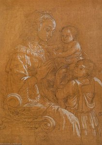 Madonna With Child And Two Angels — Filippo Di Tommaso Lippi