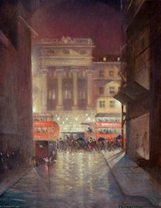 The Strand By Night — Christopher Richard Wynne Nevinson