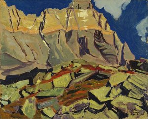 Lichen Covered Shale Slabs — James Edward Hervey Macdonald