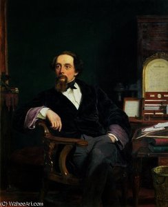 Portrait Of Charles Dickens — William Powell Frith