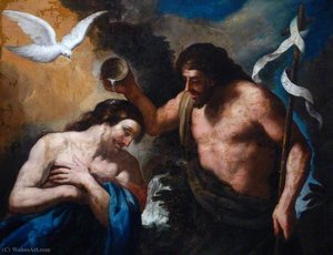 The Baptism Of Christ — Andrea Sacchi