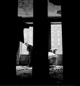 Red And Friends Hide In Shadows While They Scan Street For Rival Gangs, Harlem, New York — Гордън Паркс