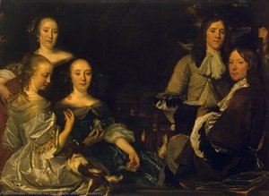 Family Portrait — Abraham Lambertsz. Van Den Tempel