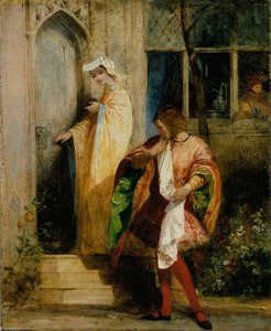 Anne Page And Slender — Richard Parkes Bonington