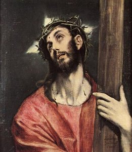 Christ With The Cross — El Greco
