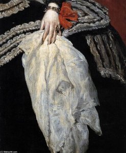 Queen Doña Mariana Of Austria (detail) — Diego Velázquez