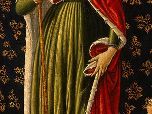 Saint Ursula With Angels And Donor (detail) — Benozzo Gozzoli